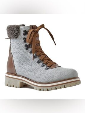 *LIKE NEW* SAUTE-MOUTON BOOTS /KAMOURASKA-GENUINE LEATHER SHEEPSKIN *size 37*
